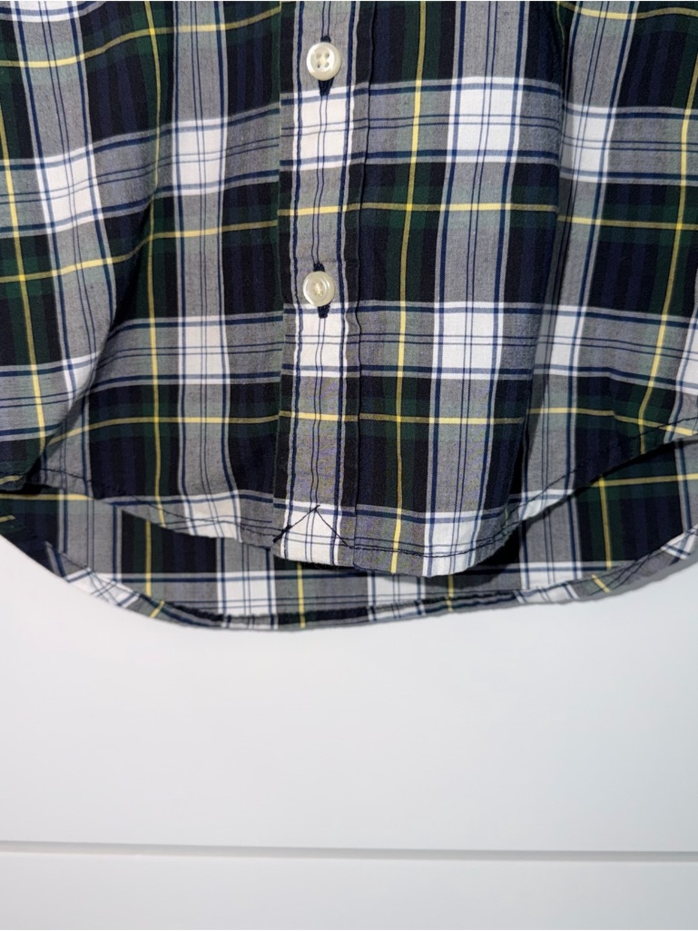 Polo Ralph Lauren Baby Boy Shirt 9 Months Plaid Tartan Button Down EUC Preppy - Picture 3 of 7